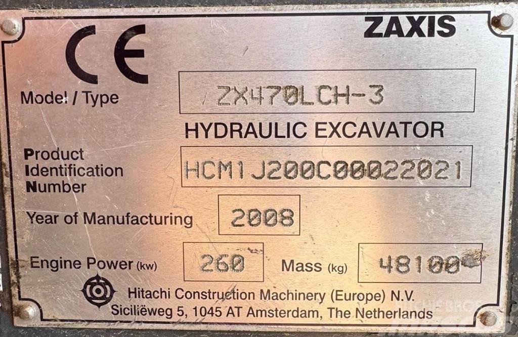 Hitachi ZX470LCH-3 Paletli ekskavatörler