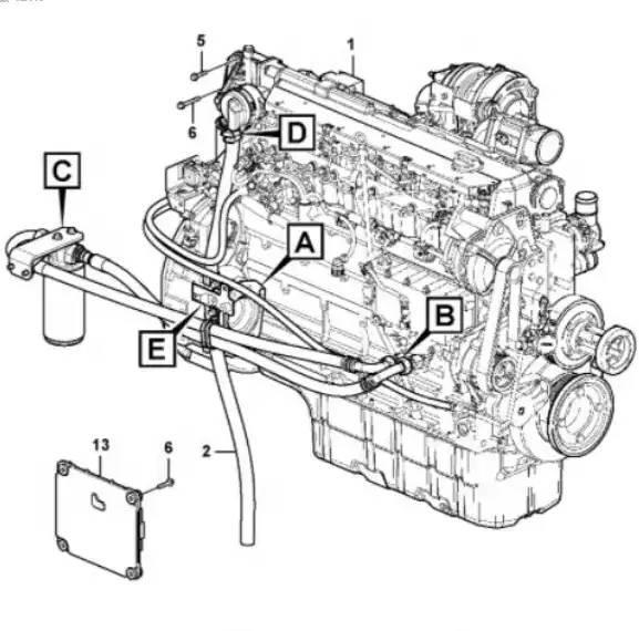 CAT C15 Diesel Motor E374 374D 374F C15 Engine Assy Sanzuman