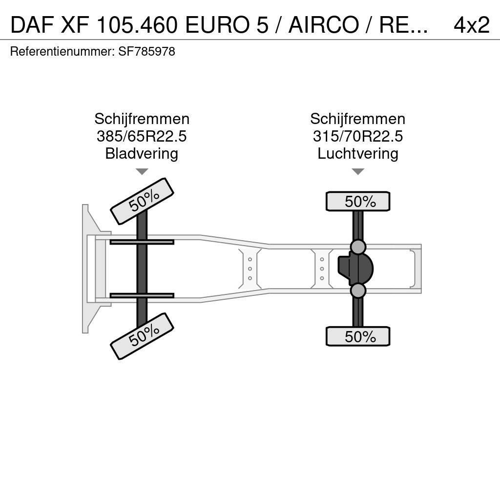 DAF XF 105.460 EURO 5 / AIRCO / RETARDER Çekiciler