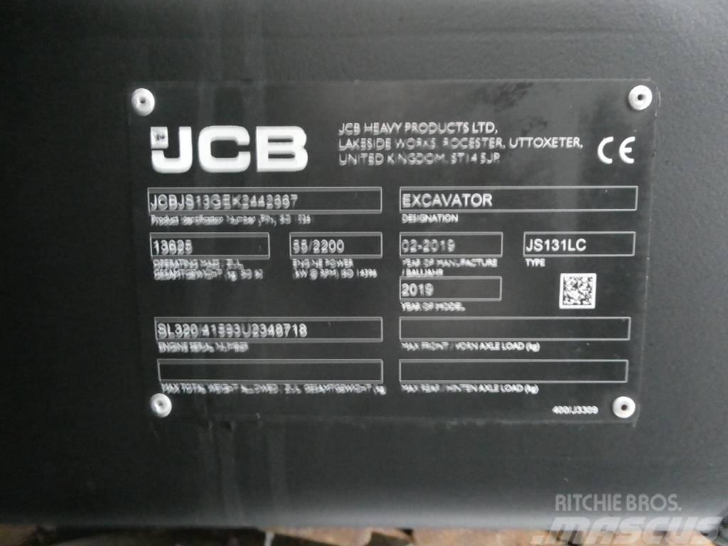 JCB JS 131 LC Paletli ekskavatörler