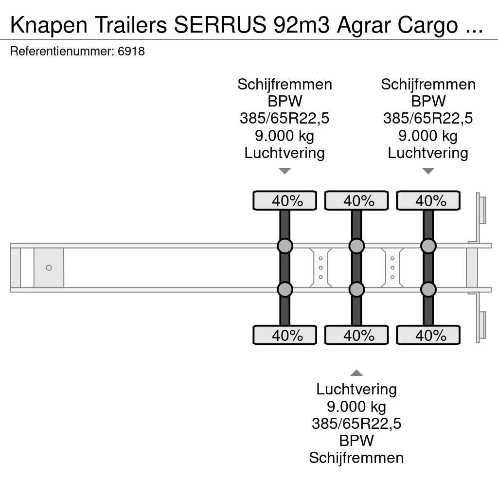 Knapen Trailers SERRUS 92m3 Agrar Cargo Floor 10MM Alcoa Kayar zemin yarı römorklar