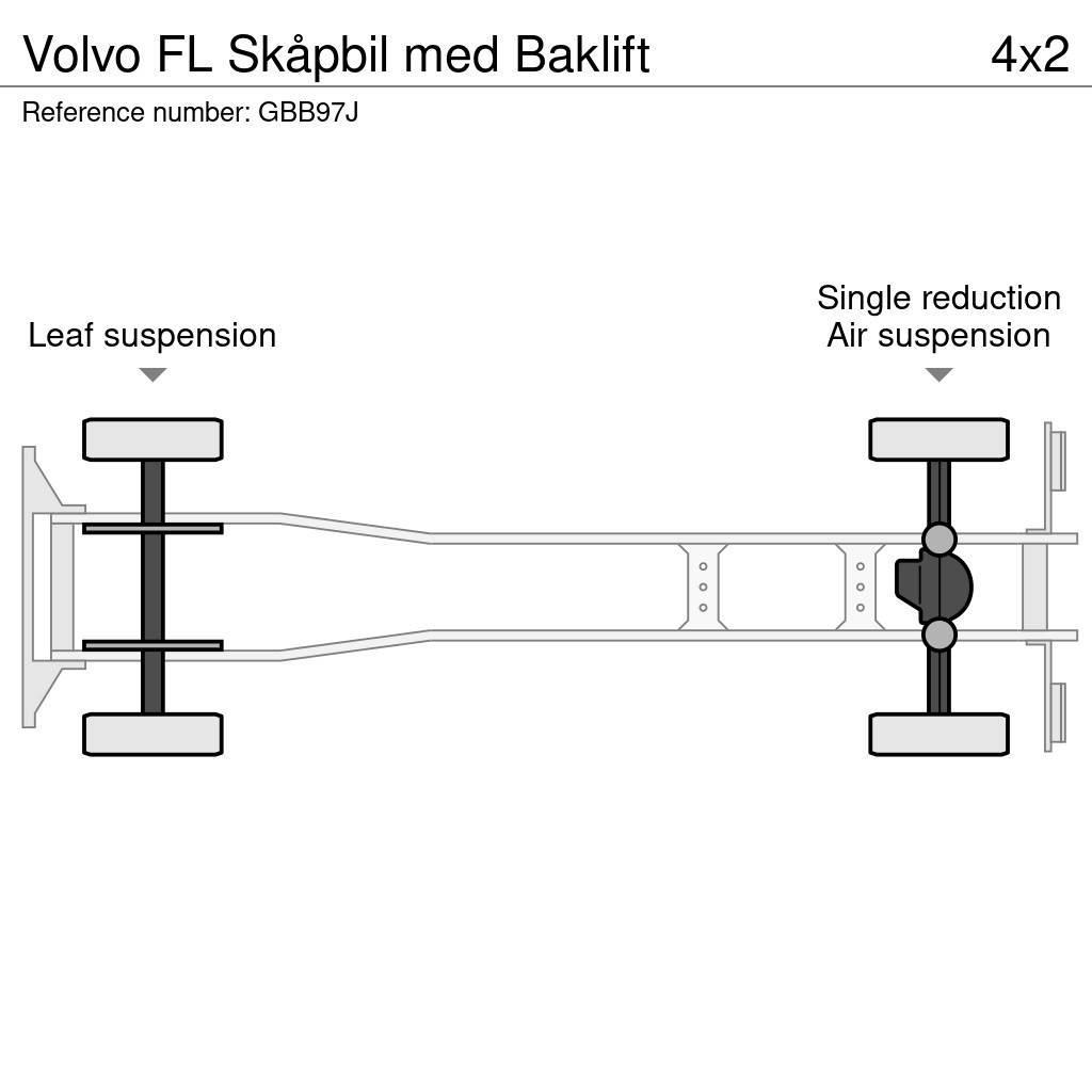 Volvo FL Skåpbil med Baklift Kapali kasa kamyonlar
