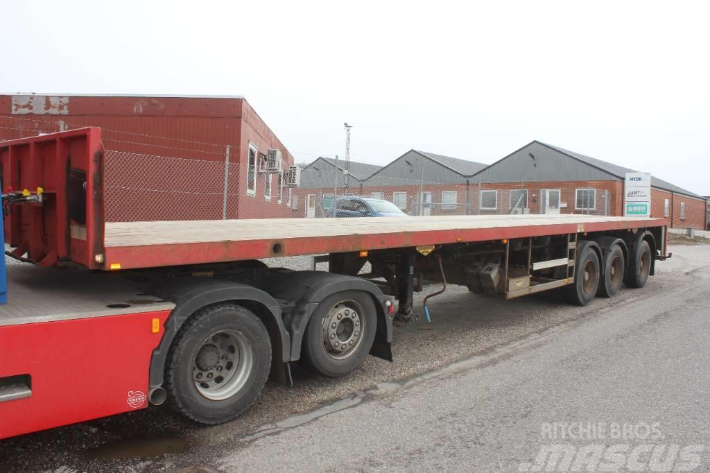 Broshuis 3 Ax  flat extension trailer. Flatbed çekiciler