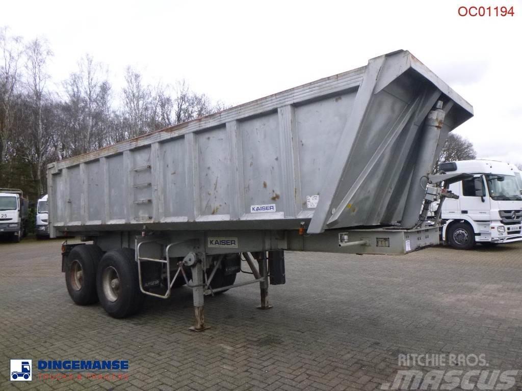 Robuste Kaiser Tipper trailer steel 24 m3 + tarpaulin Damperli çekiciler