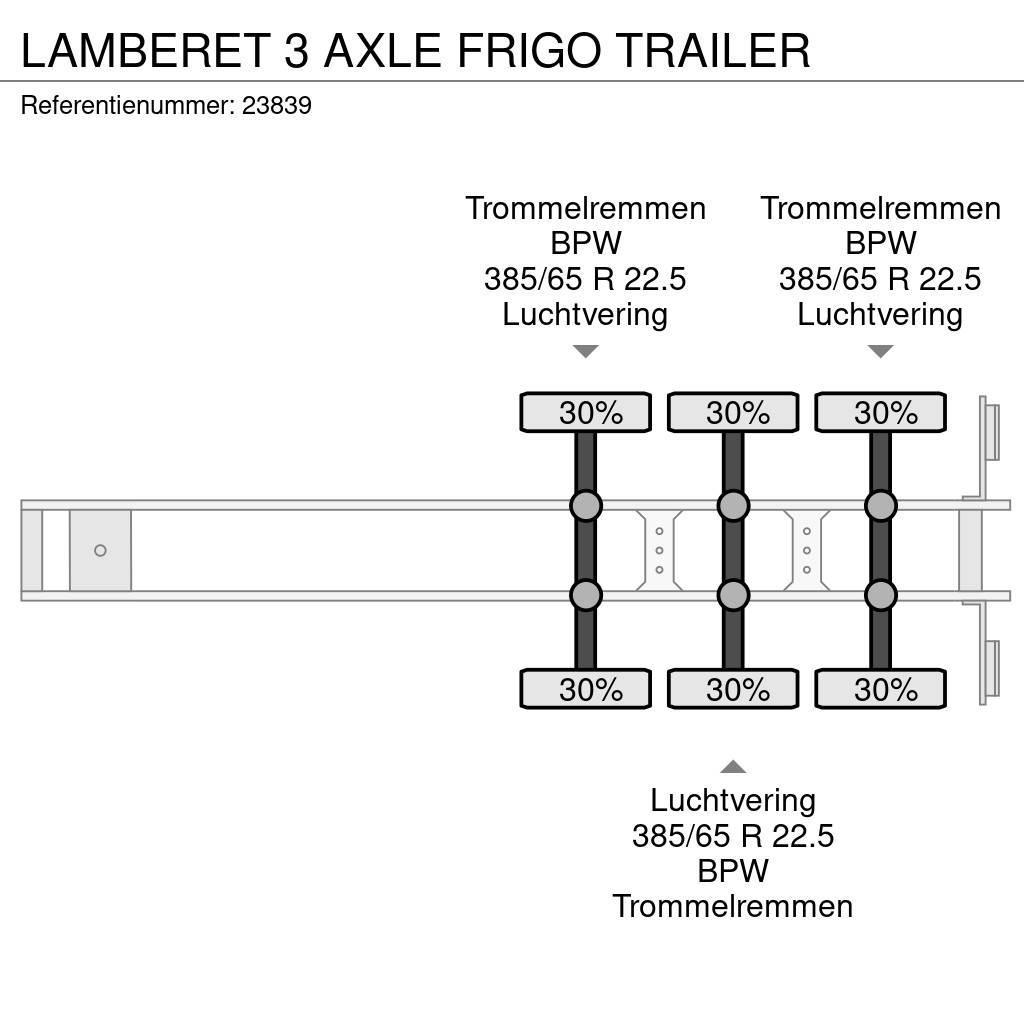 Lamberet 3 AXLE FRIGO TRAILER Frigofrik çekiciler