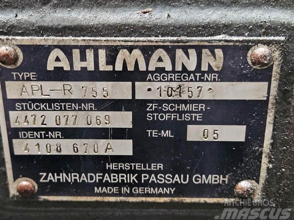 Ahlmann AZ14-4108670A-ZF APL-R755-Axle/Achse/As Akslar