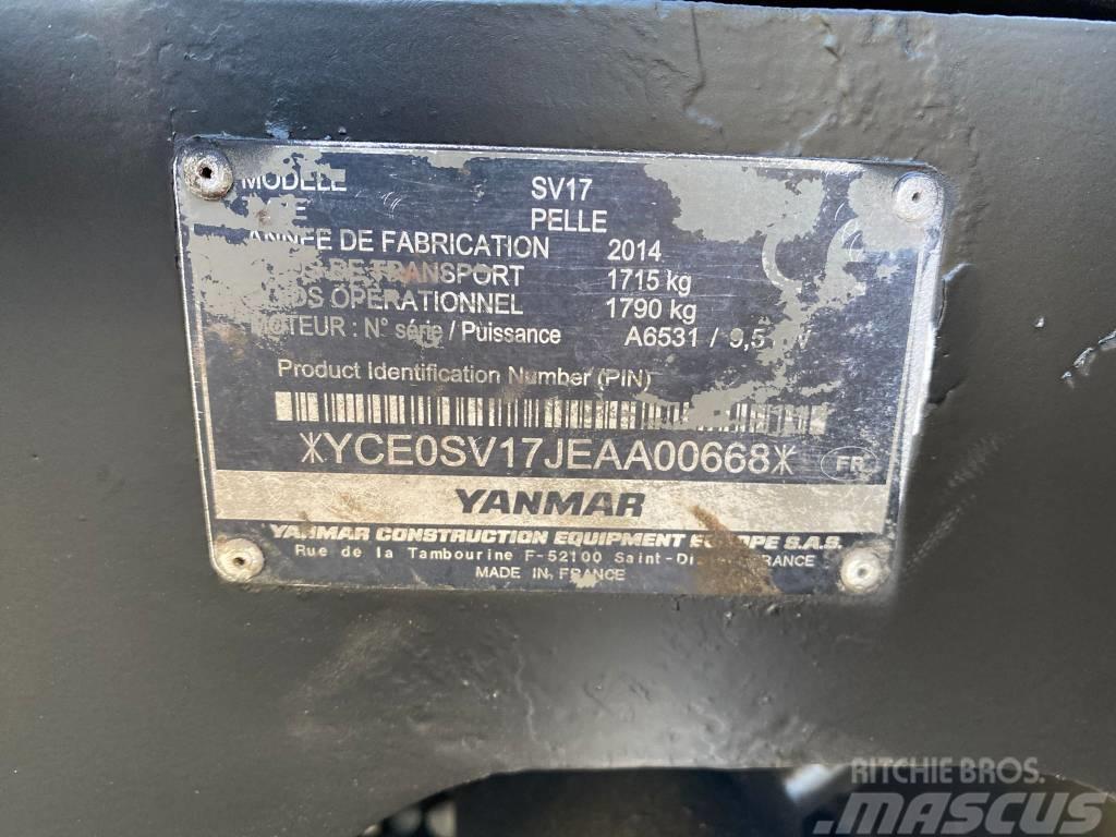 Yanmar SV 17 Mini ekskavatörler, 7 tona dek