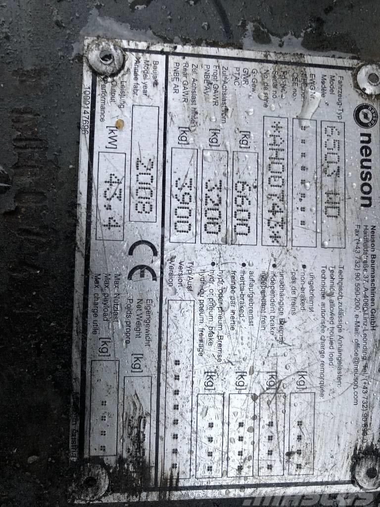 Neuson 6503 Dismantled: only spare parts Lastik tekerli ekskavatörler