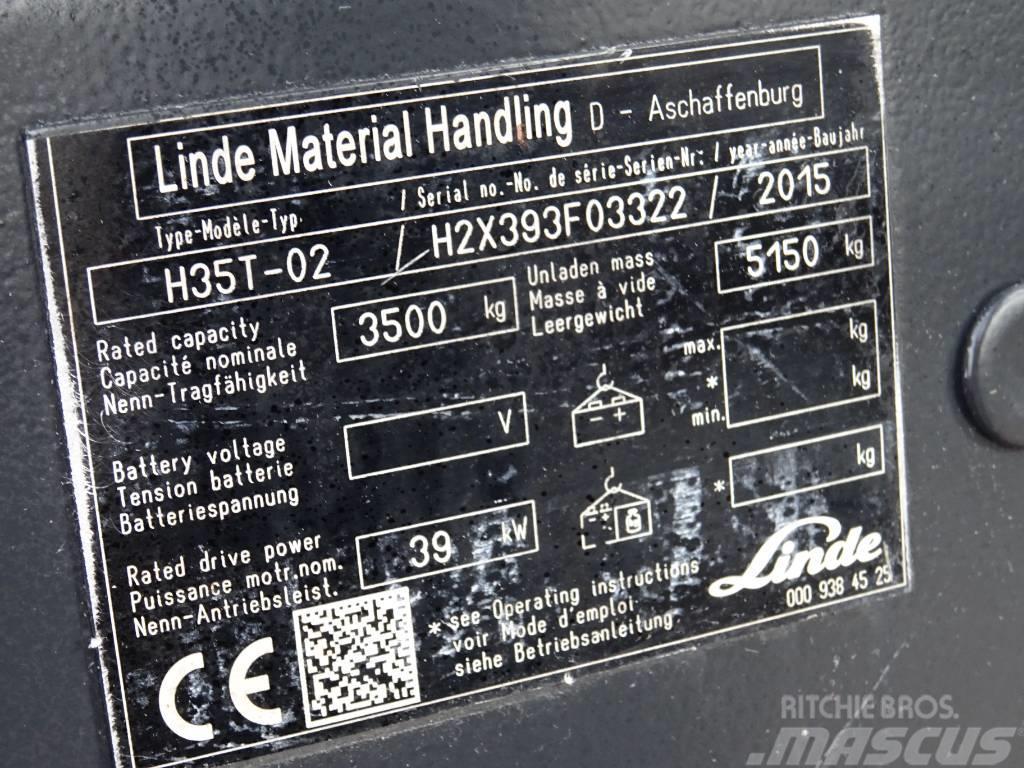 Linde H35T-02 LPG'li forkliftler