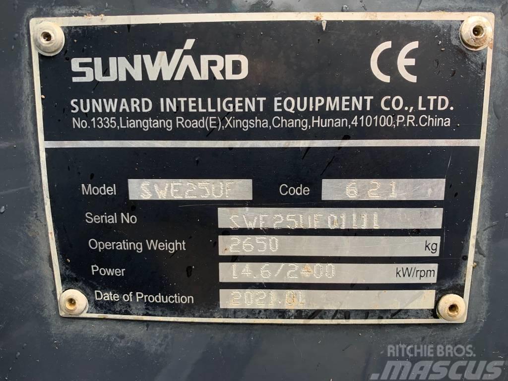 Sunward SWE25UF Mini ekskavatörler, 7 tona dek