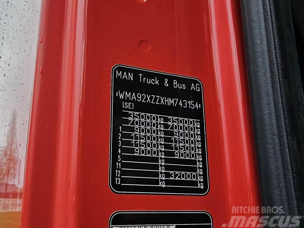 MAN TGX 35.500 8x4-4 / HOOKLIFT / ABROLKIPPER Vinçli kamyonlar