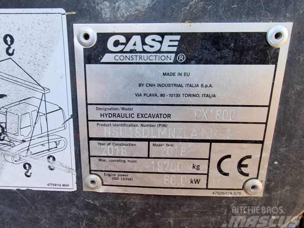 CASE CX 180 D Paletli ekskavatörler