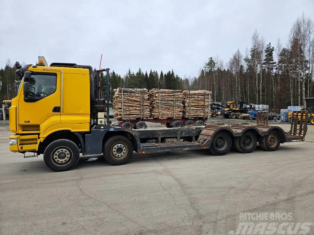 Sisu C600 10x4 Metsäkoneenkuljetusauto Orman makinesi taşıma kamyonları