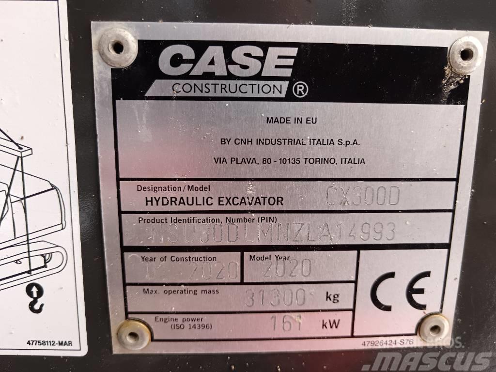 CASE CX 300 D Paletli ekskavatörler