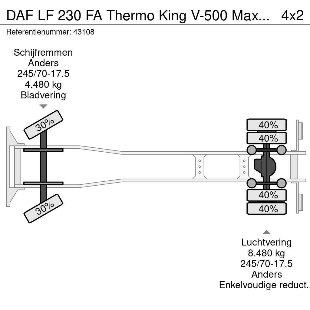 DAF LF 230 FA Thermo King V-500 Max Tiefkühler Kapali kasa kamyonlar