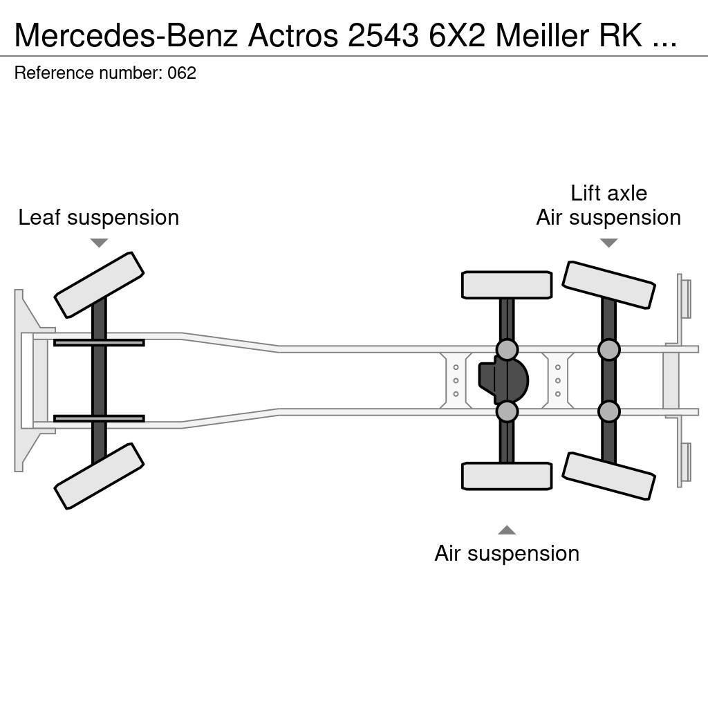 Mercedes-Benz Actros 2543 6X2 Meiller RK 20.65 /Lenk+Liftachse Vinçli kamyonlar