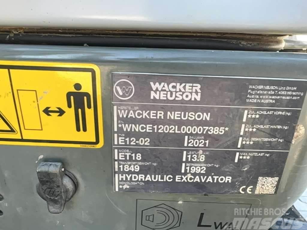 Wacker Neuson ET 18 Paletli ekskavatörler