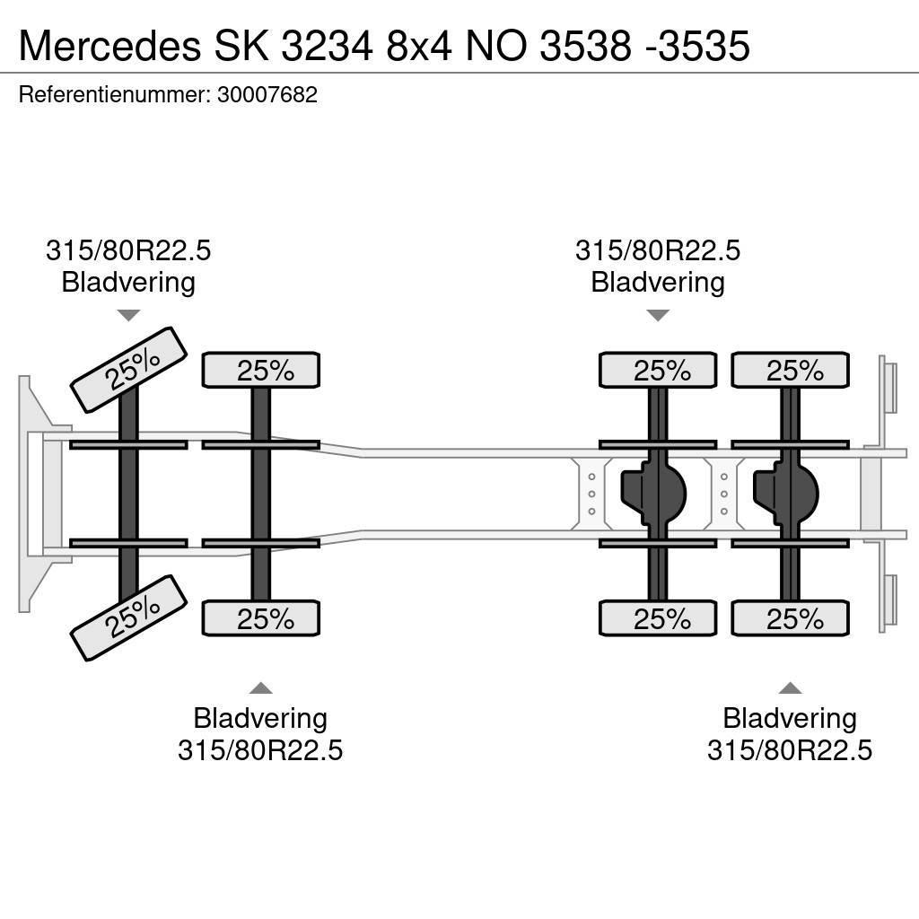 Mercedes-Benz SK 3234 8x4 NO 3538 -3535 Çekiciler