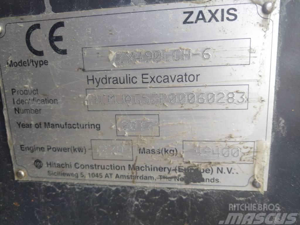 Hitachi ZX 490 LC H-6 Paletli ekskavatörler