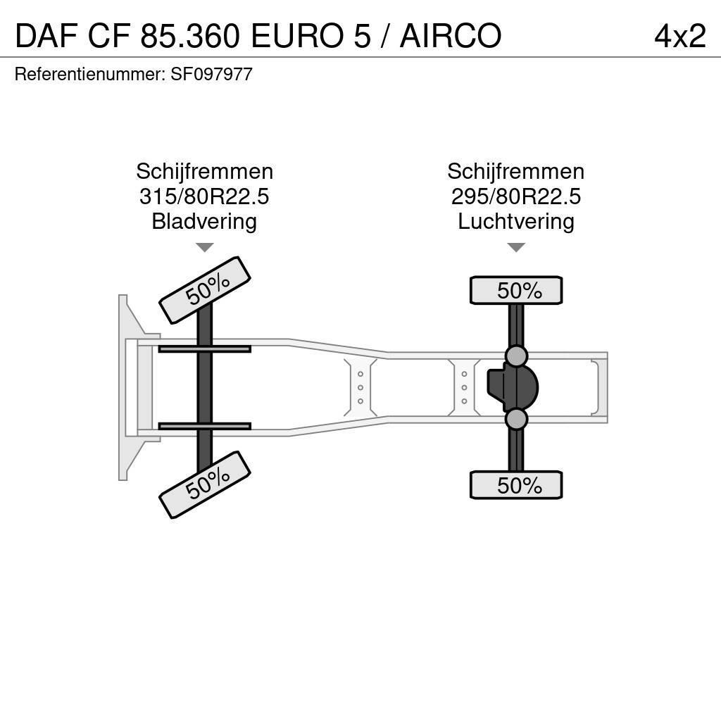 DAF CF 85.360 EURO 5 / AIRCO Çekiciler