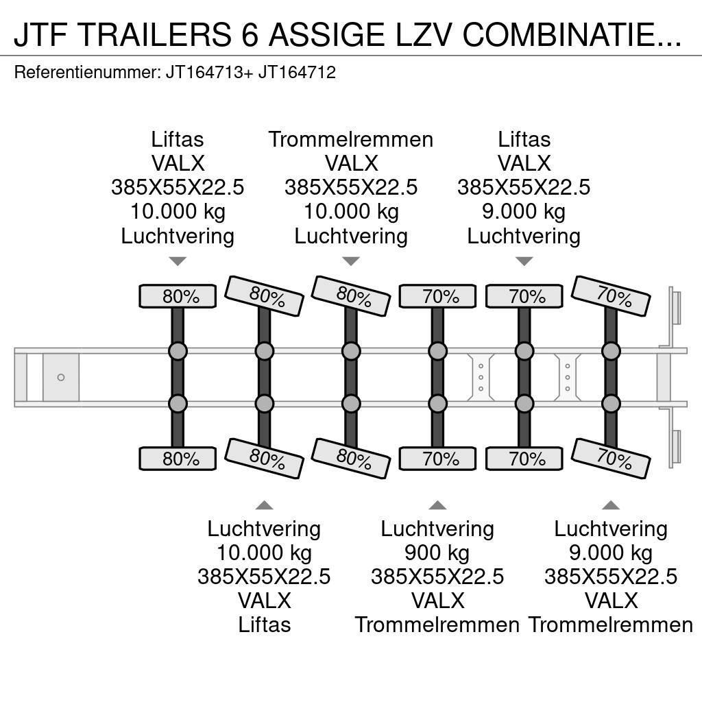  JTF TRAILERS 6 ASSIGE LZV COMBINATIE MET ON-22-XN Konteyner yari çekiciler