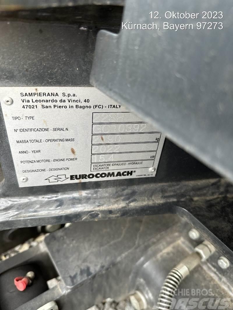 Eurocomach 22SR Mini ekskavatörler, 7 tona dek