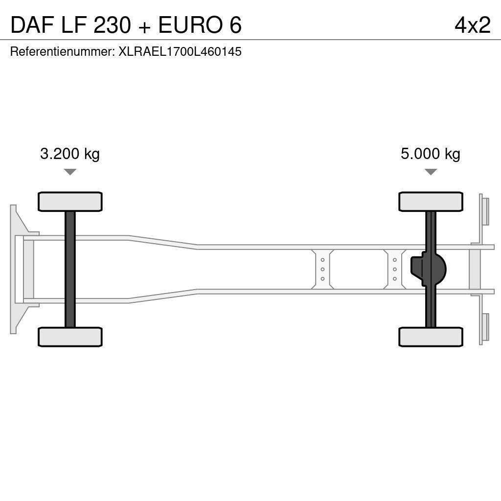 DAF LF 230 + EURO 6 Kapali kasa kamyonlar