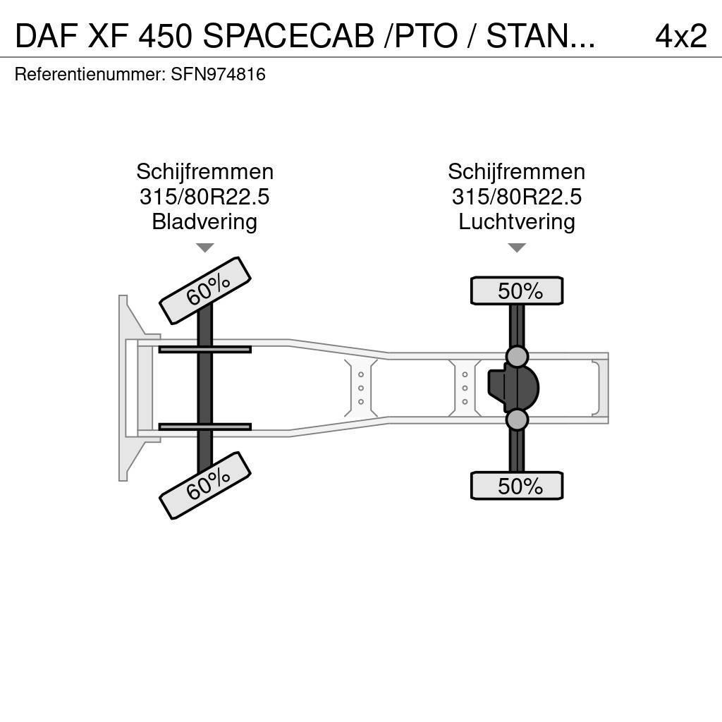 DAF XF 450 SPACECAB /PTO / STANDAIRCO Çekiciler