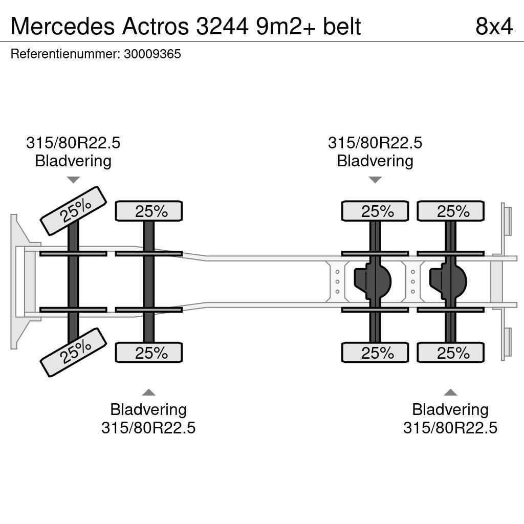 Mercedes-Benz Actros 3244 9m2+ belt Transmikserler