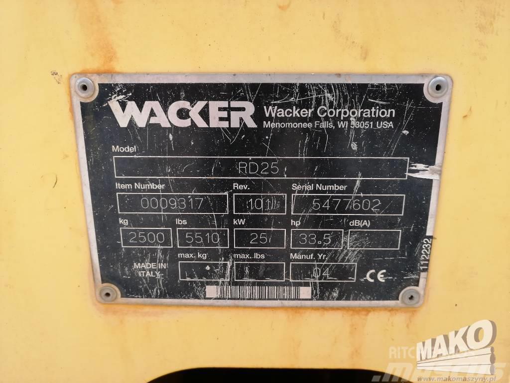 Wacker RD25 Çift tamburlu silindirler