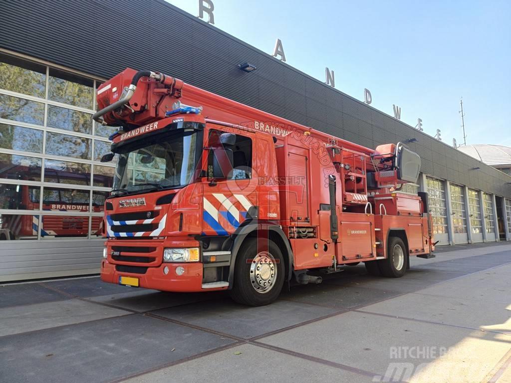 Scania P 360 Brandweer, Firetruck, Feuerwehr - Hoogwerker Fire trucks