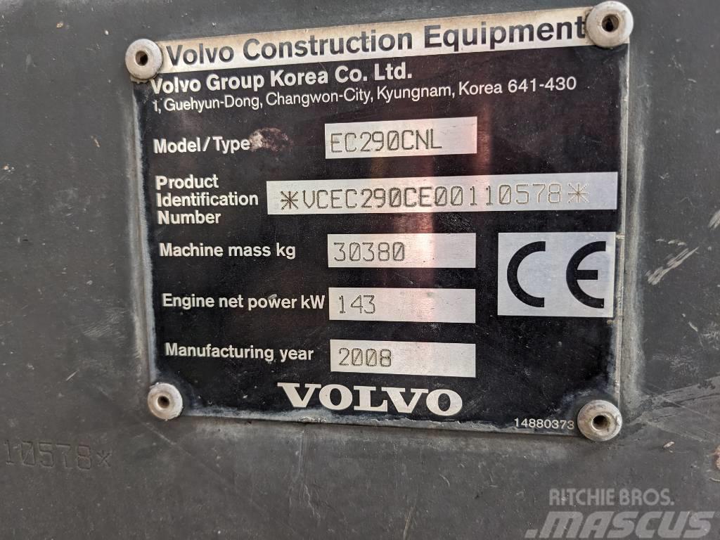 Volvo EC 290 C N L Excavat Paletli ekskavatörler