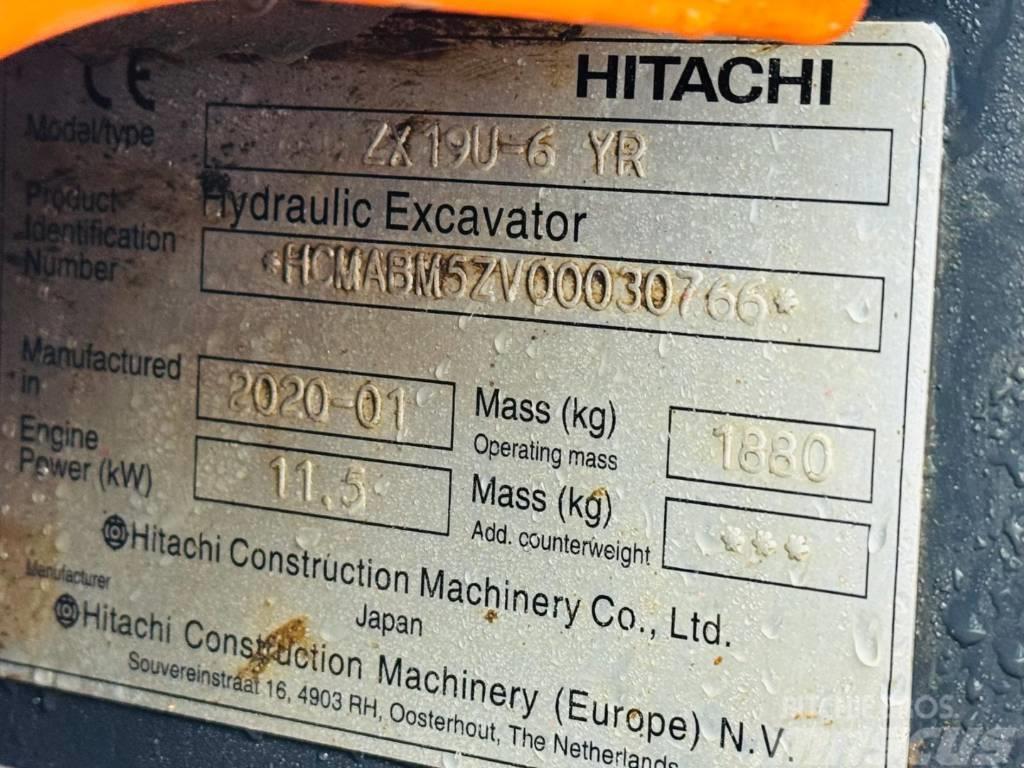 Hitachi ZX 19 U-6 YR Mini ekskavatörler, 7 tona dek