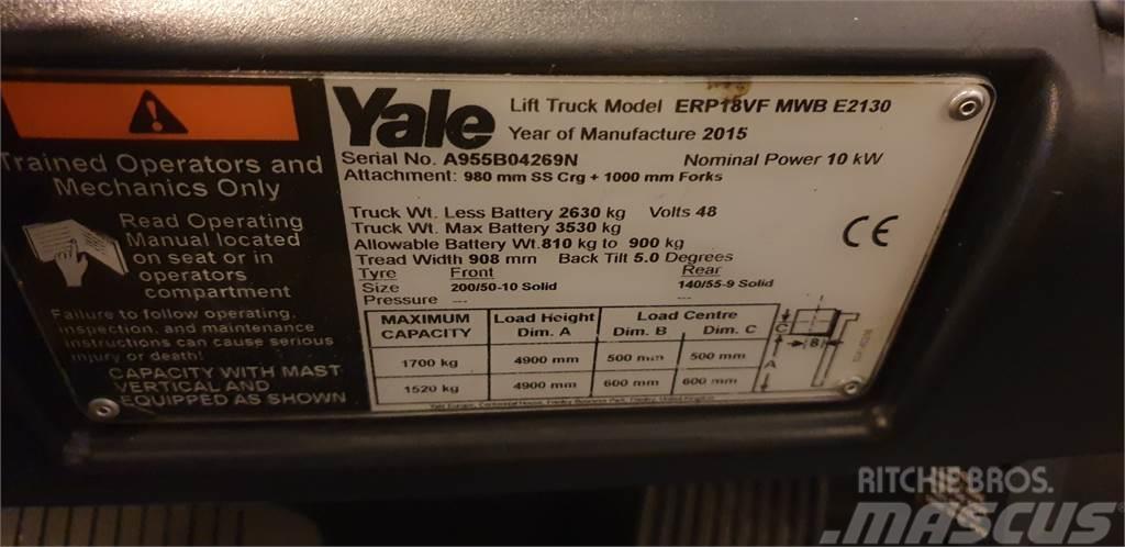 Yale ERP18VF MWB Elektrikli forkliftler