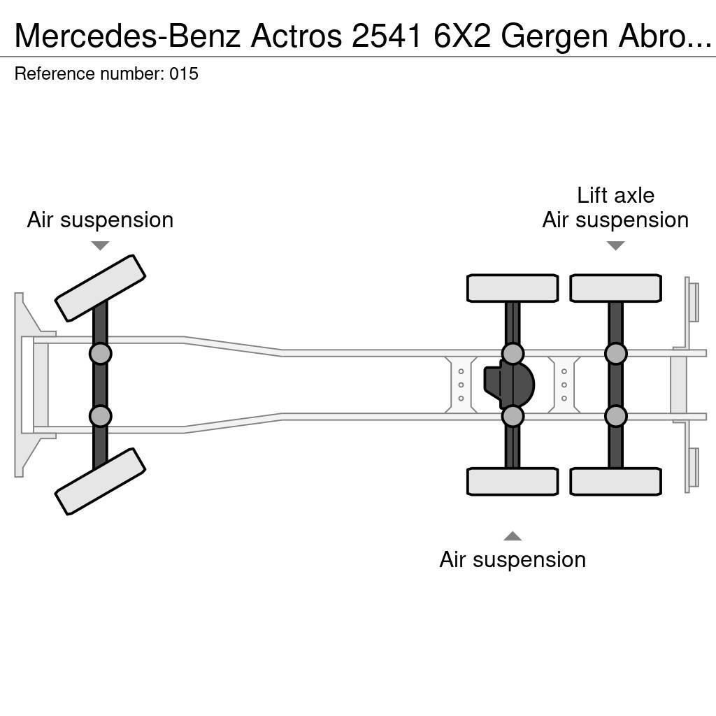 Mercedes-Benz Actros 2541 6X2 Gergen Abroll/Lenkachse/E5 EEV Vinçli kamyonlar