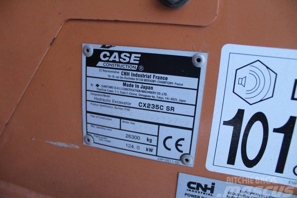 CASE CX 235 C SR Paletli ekskavatörler