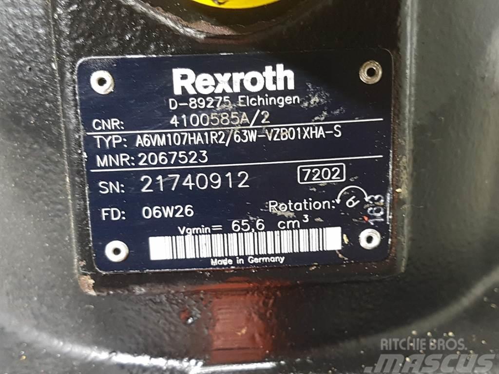 Ahlmann AZ150-Rexroth A6VM107HA1R2/63W-Drive motor Hidrolik