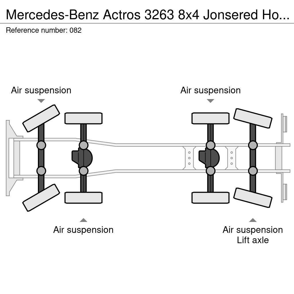 Mercedes-Benz Actros 3263 8x4 Jonsered Holztransporter/Retarder/ Tomruk kamyonlari