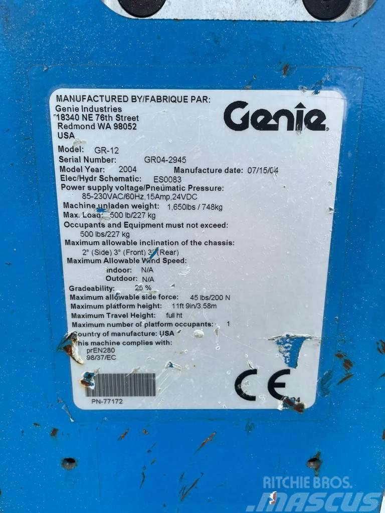Genie GR-12 | 5.4 METER | 227 KG Diger lift ve platformlar