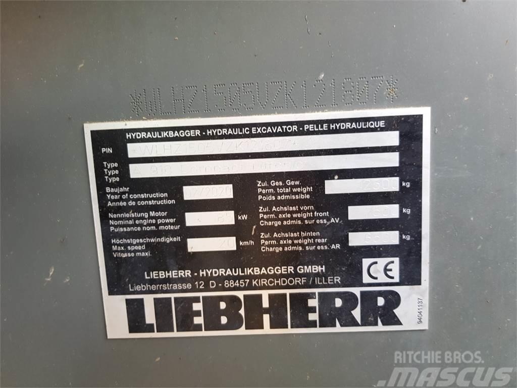 Liebherr A910 Compact Lastik tekerli ekskavatörler