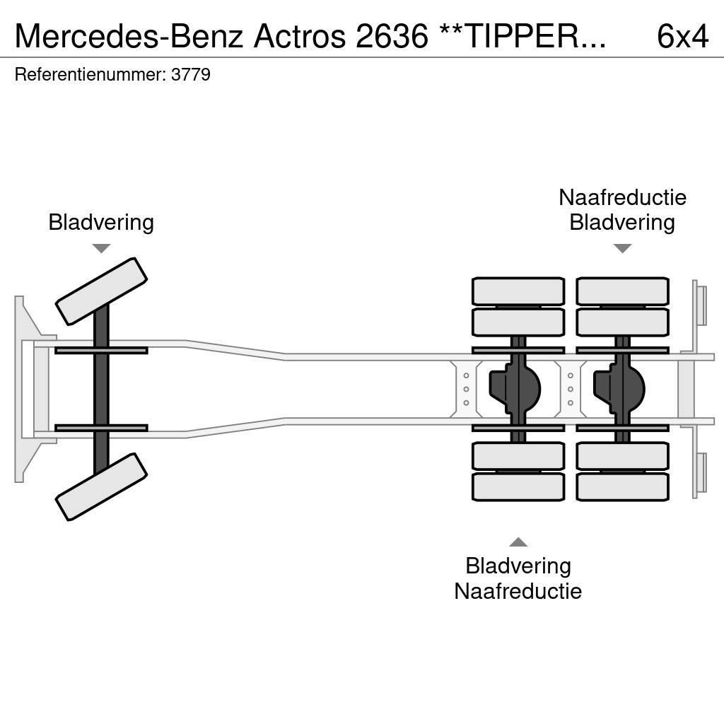 Mercedes-Benz Actros 2636 **TIPPER+HMF2503 K4 (4x) + RADIO - TOP Damperli kamyonlar
