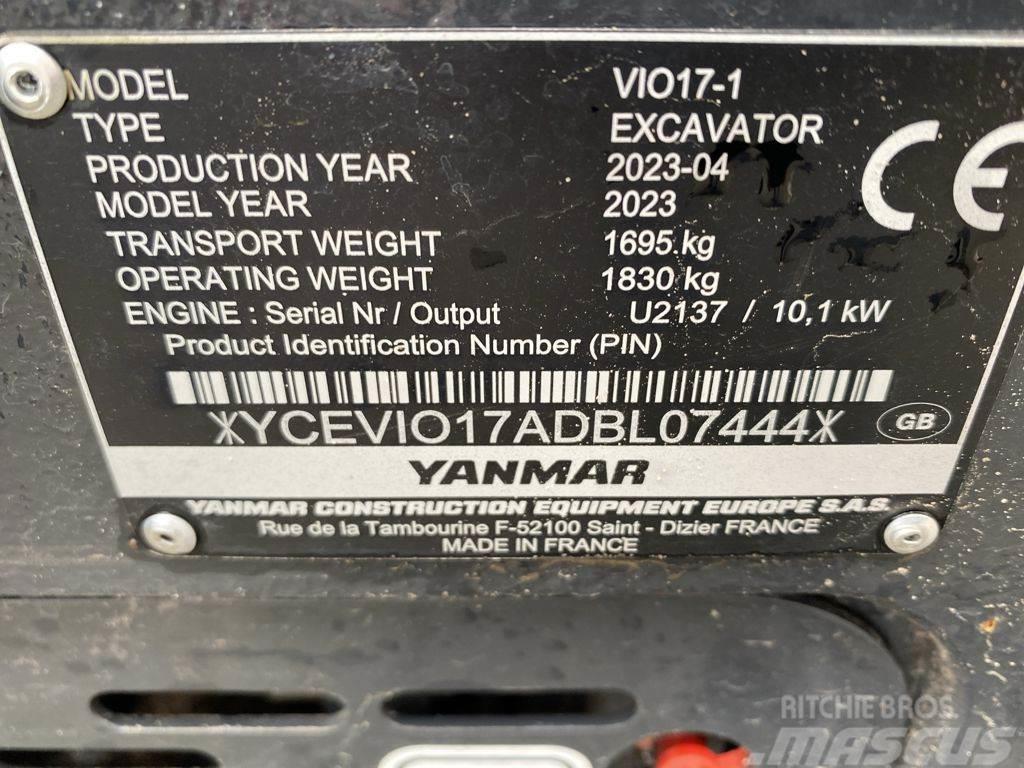 Yanmar VIO17-1 Mini ekskavatörler, 7 tona dek