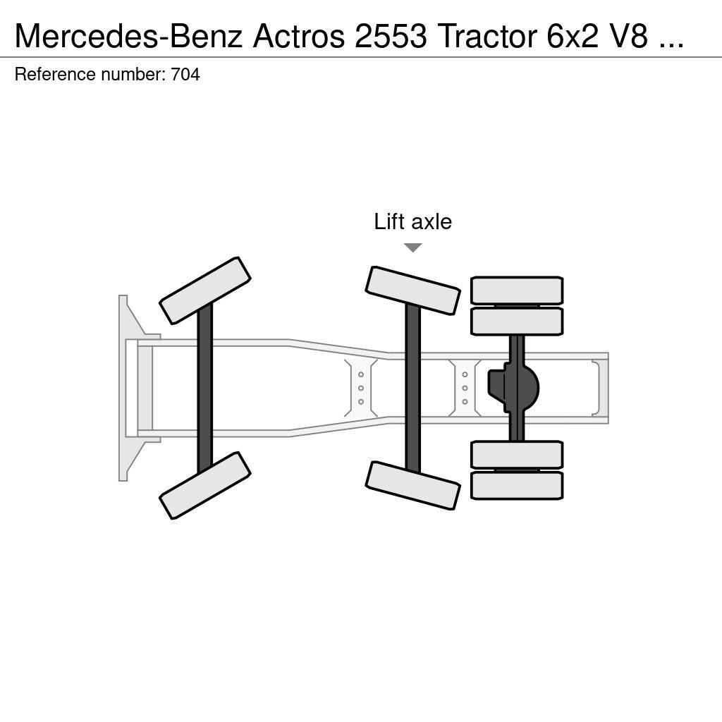 Mercedes-Benz Actros 2553 Tractor 6x2 V8 EPS Retarder Big Axle G Çekiciler