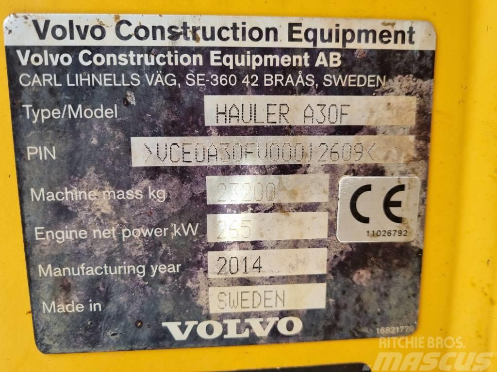 Volvo Wozidło Dumper VOLVO A30F 6x6 Belden kirma kaya kamyonu