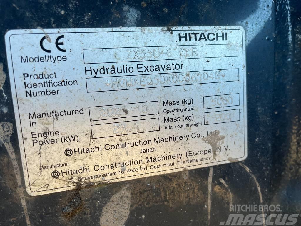 Hitachi ZX 55 Mini ekskavatörler, 7 tona dek