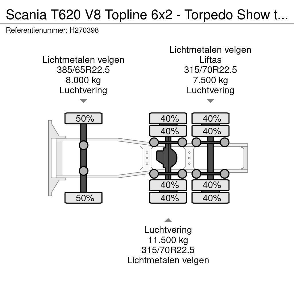 Scania T620 V8 Topline 6x2 - Torpedo Show truck - Custom Çekiciler