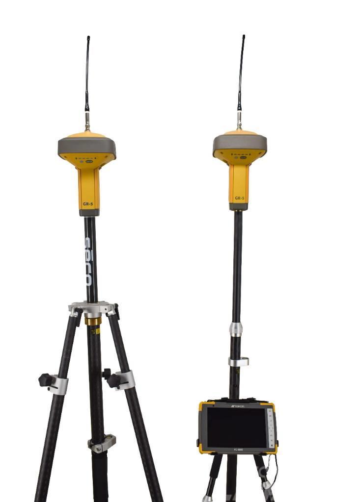 Topcon Dual GR-5 UHF II GPS Kit w/ FC-5000 & Magnet Field Diger parçalar