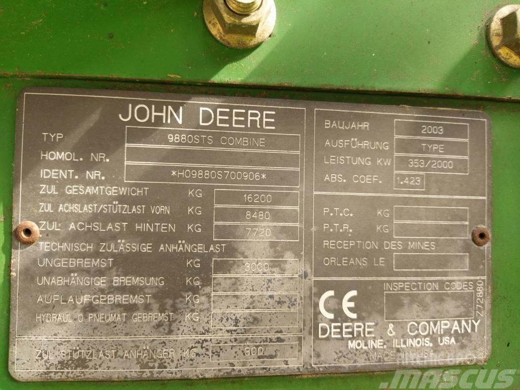 John Deere 9880 STS Biçerdöverler