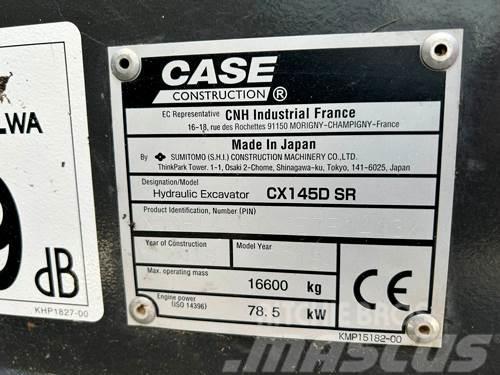 CASE CX145D SR Paletli ekskavatörler