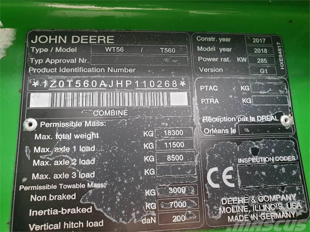 John Deere T560 Biçerdöverler